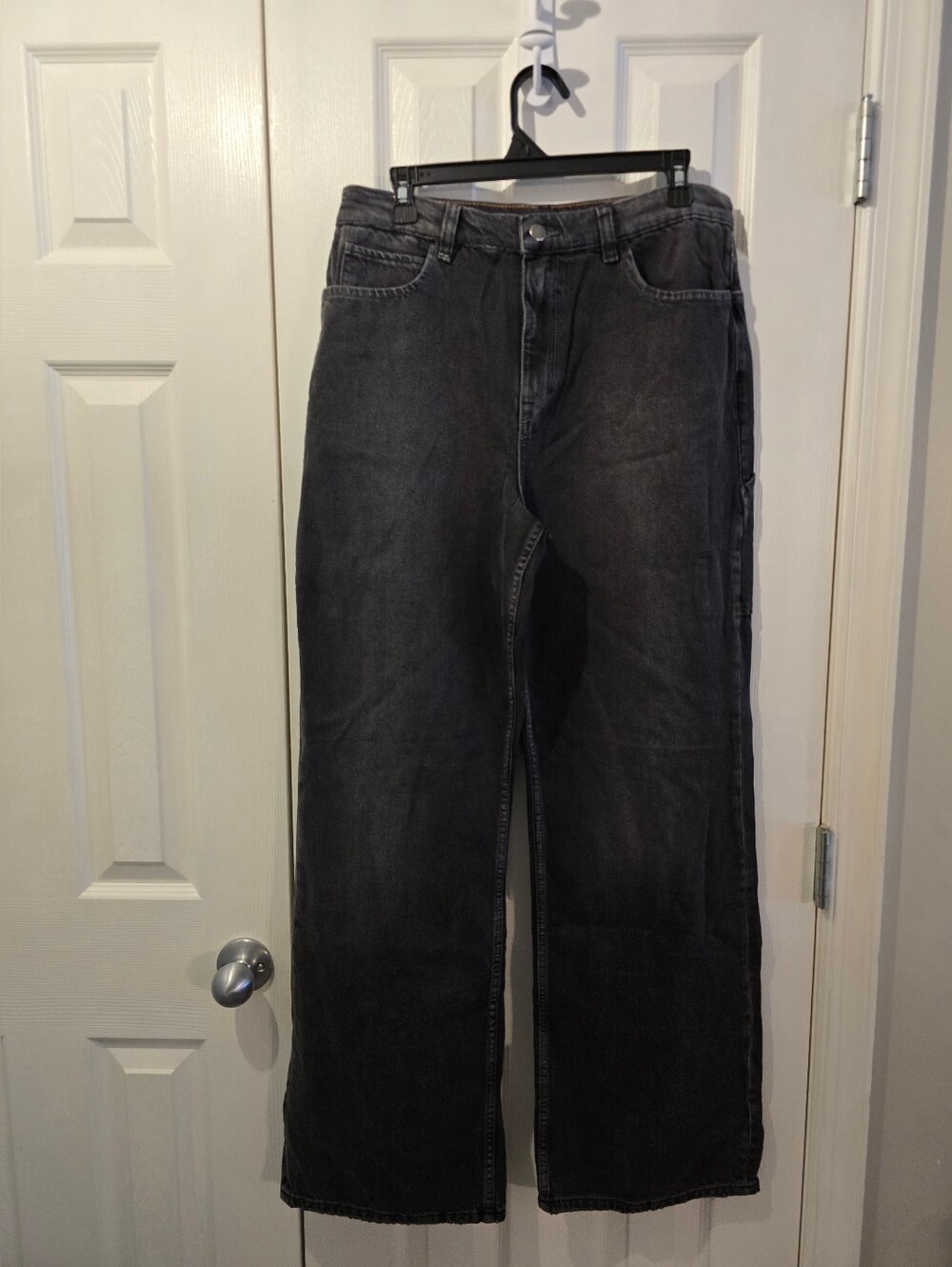 NWOT We The Free Tinsley Baggy High Rise Straight Black Jeans - 31"